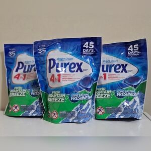 3 Purex 4-in-1 Laundry Detergent Packs Bundle 35ct ea